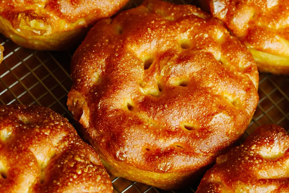 Fresh-baked focaccia