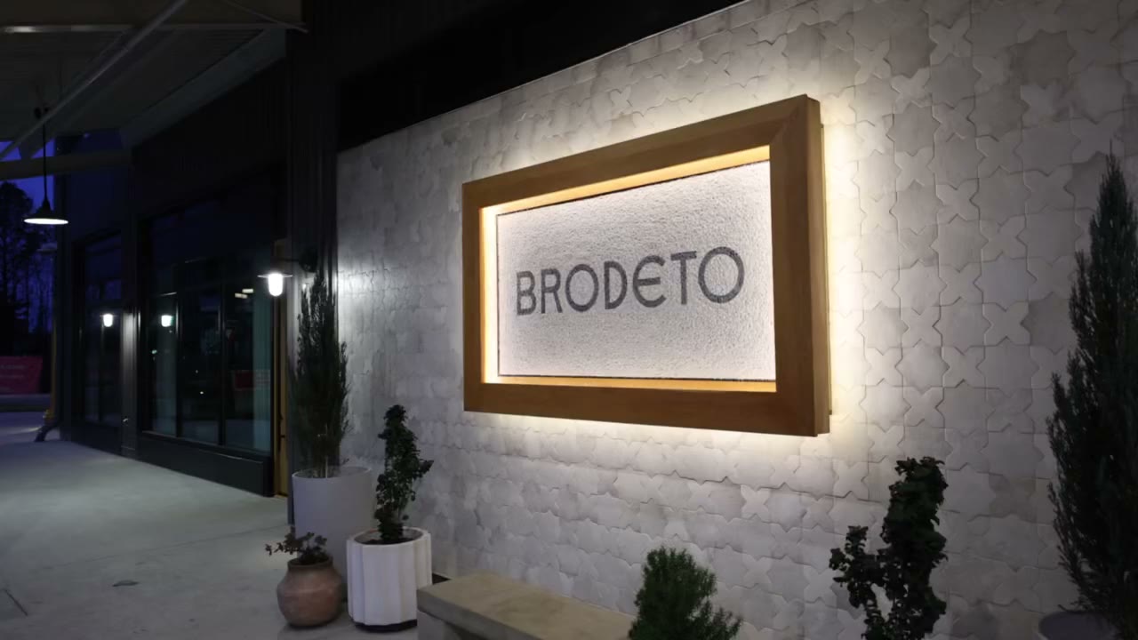 Brodeto dining room interior in Raleigh, NC